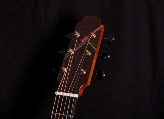 Custom Peghead Veneer on Swiss Moon Spruce/ Wenge MD-C